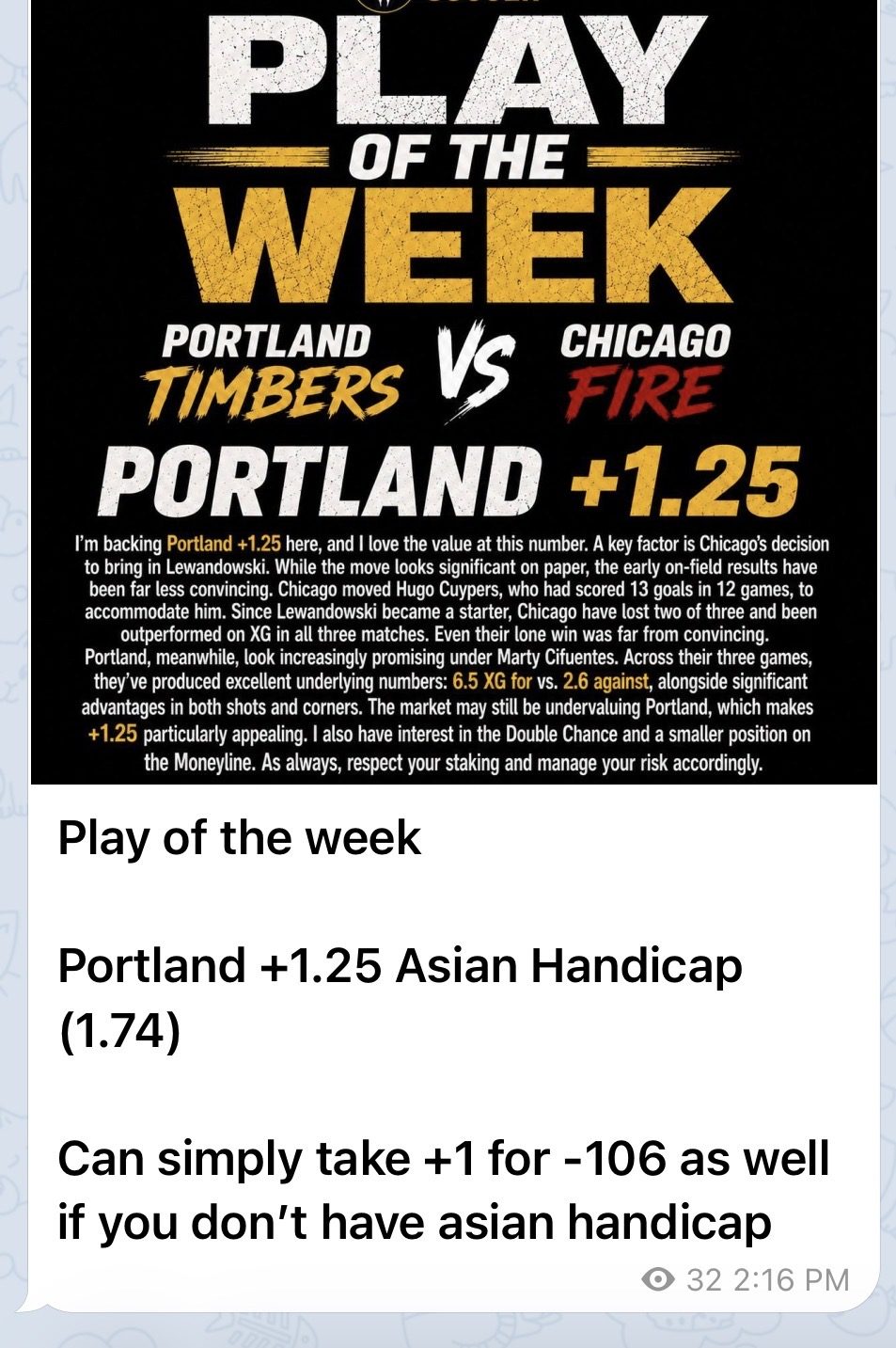 MAIN PLAY pick — July 2, 2026